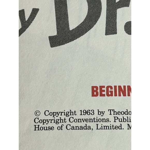 Lot of 4 Dr Seuss Books Green‎ Eggs & Ham Hop on Pop ABC VTG 60. 70’s - Picture 8 of 11